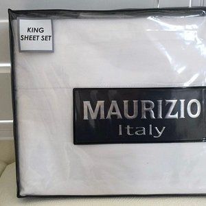 NEW Maurizio Italy Luxury Hemstitch King Size Sheet Set (luxurious cotton)